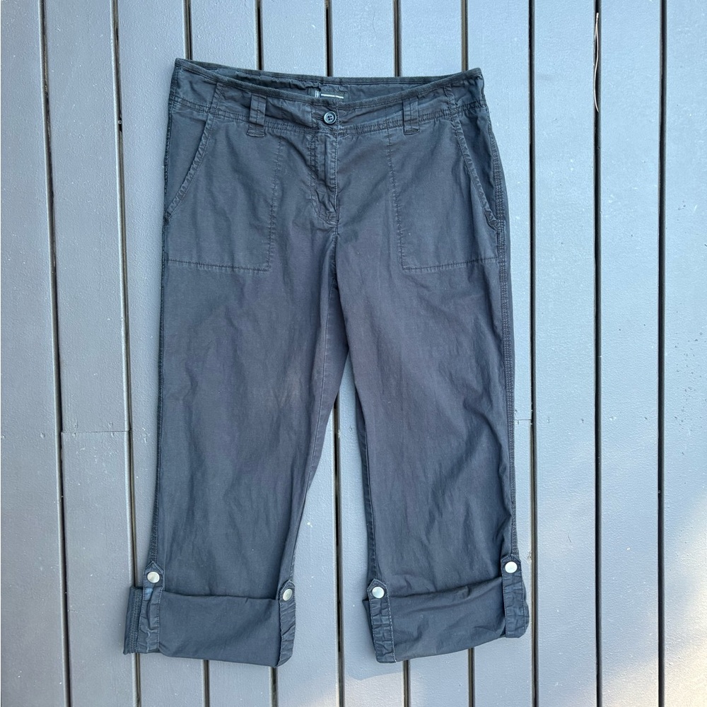 Black Capri Adjustable Length Pants